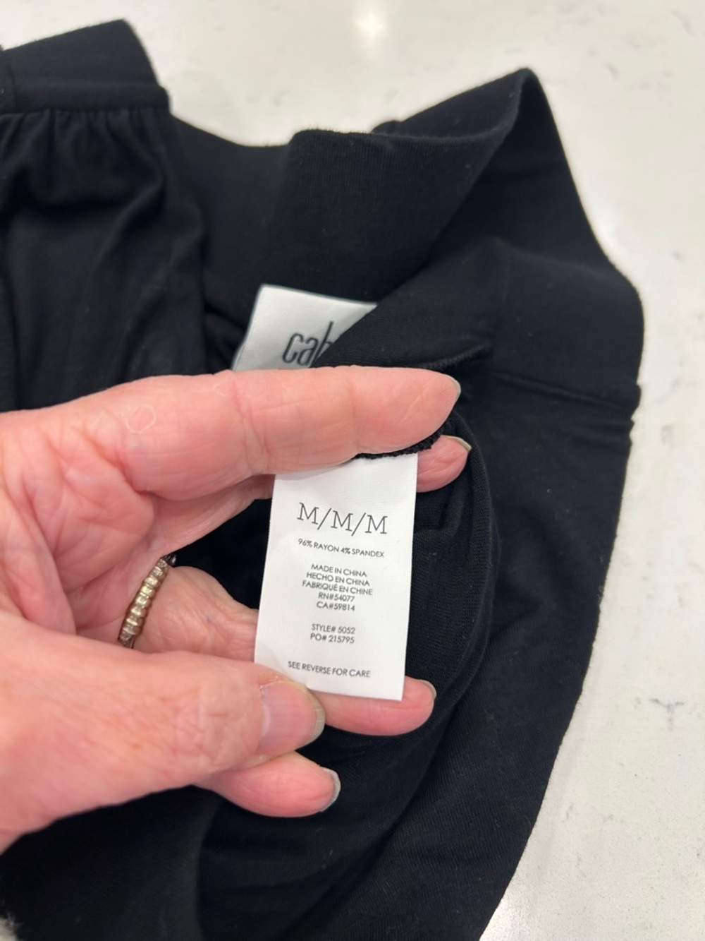 CAbi Black Draped Wrap-Front Maxi Skirt - Picture 5 of 8